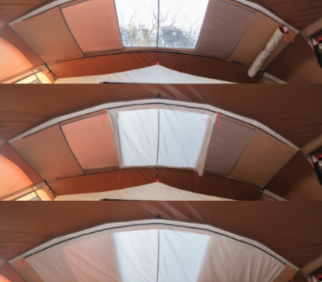 解放感あふれるリビング天窓（クリアウォール）