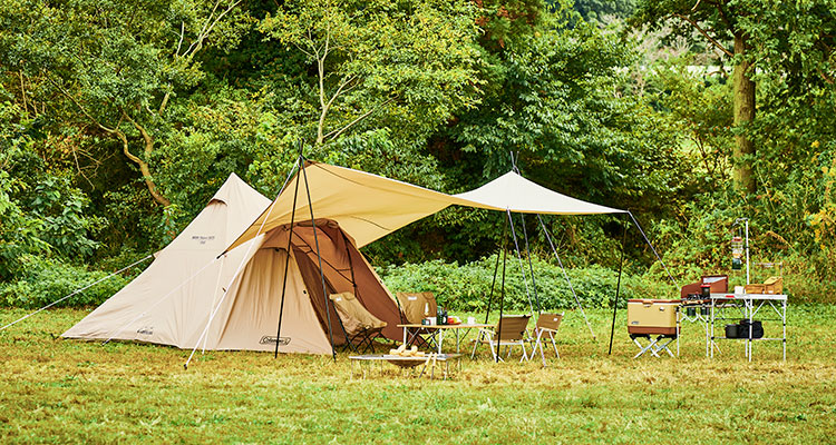 XPヘキサタープ / MDX（グレージュ）と合わせて快適なリビングスペース