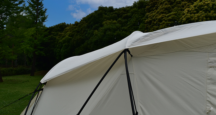 雨や紫外線から守る、テックスファイバーのルーフフライシート
