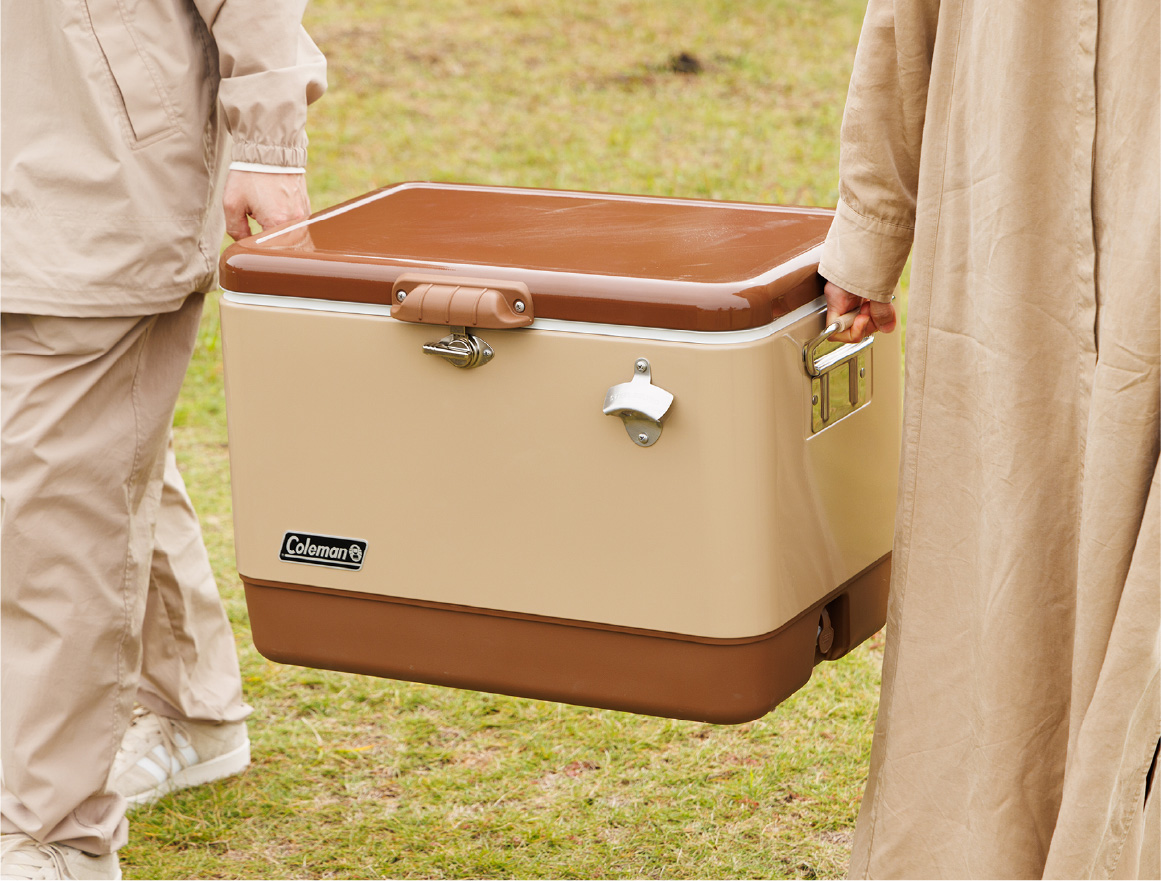 54QTスチールベルト(R)クーラー(バターナッツ)