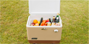 54QTスチールベルト(R)クーラー(バターナッツ)