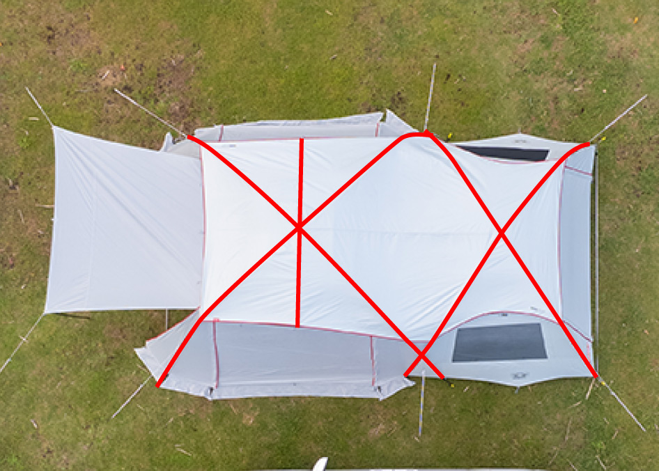 クロスフレーム構造