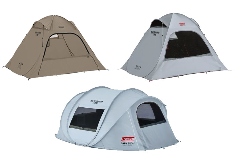 簡単設営のポップアップシェード