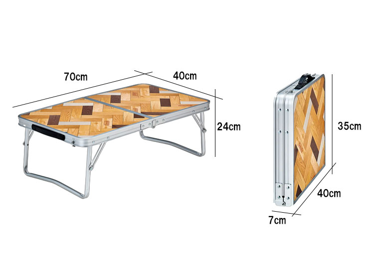 軽量の折り畳みミニテーブル