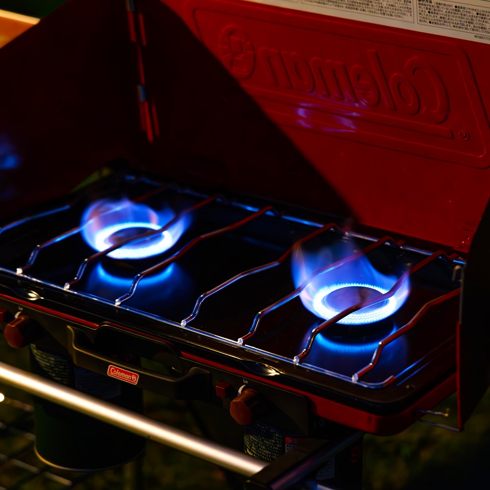 パワーハウスLPツーバーナーストーブⅡ（バターナッツ）