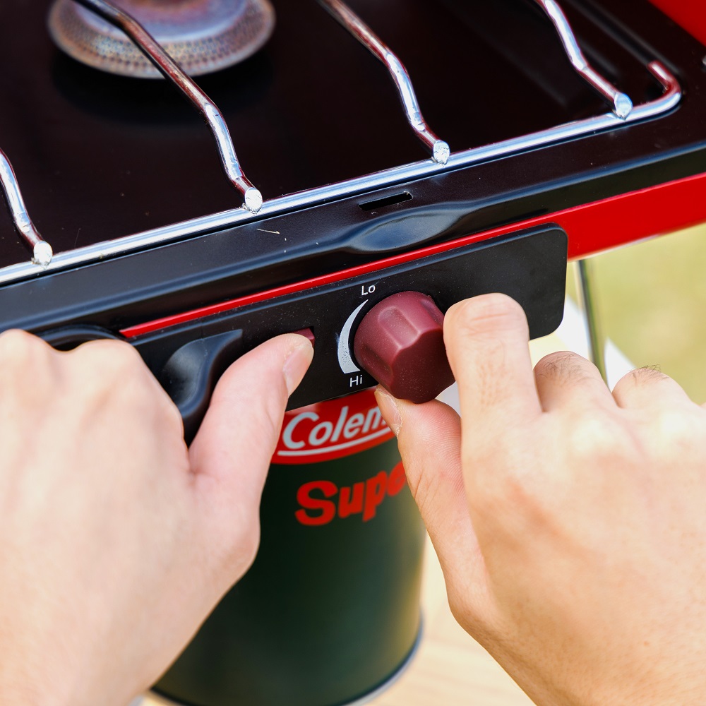 パワーハウスLPツーバーナーストーブⅡ（バターナッツ）