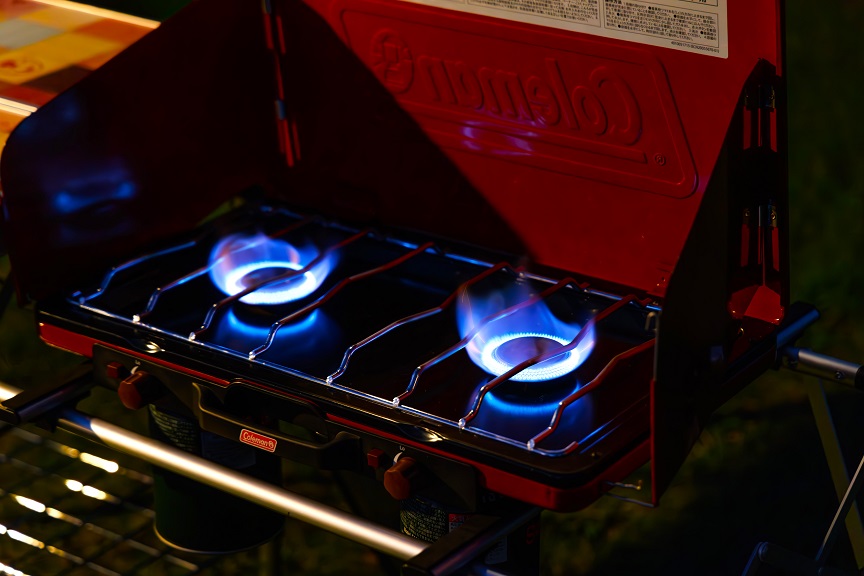 パワーハウスLPツーバーナーストーブⅡ（バターナッツ）