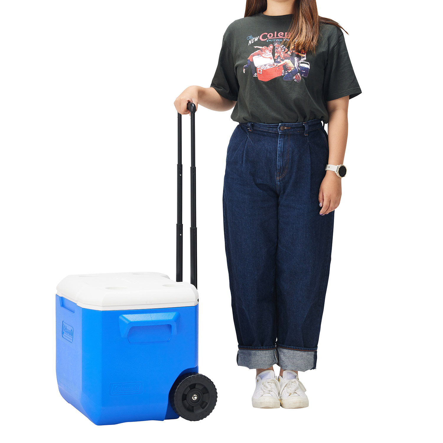 ホイールクーラー/60QT（レッド/ホワイト）