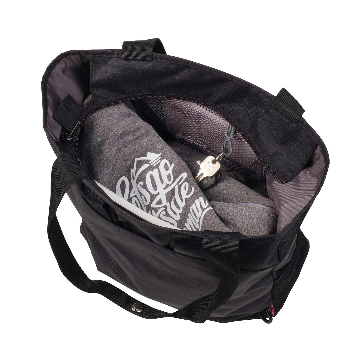 2WAYバックパックトート(ブラックヘザー)