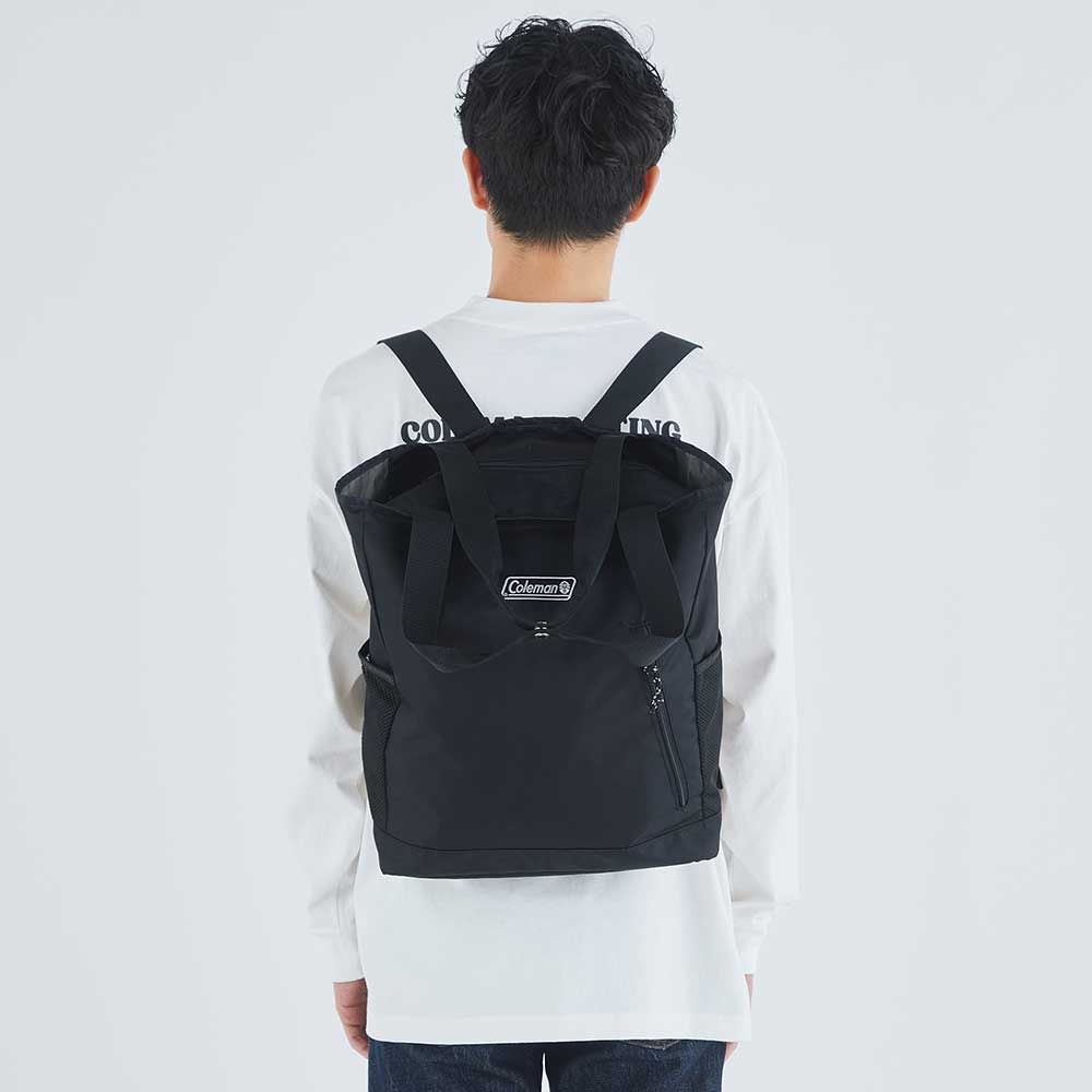 2WAYバックパックトート(ブラックヘザー)