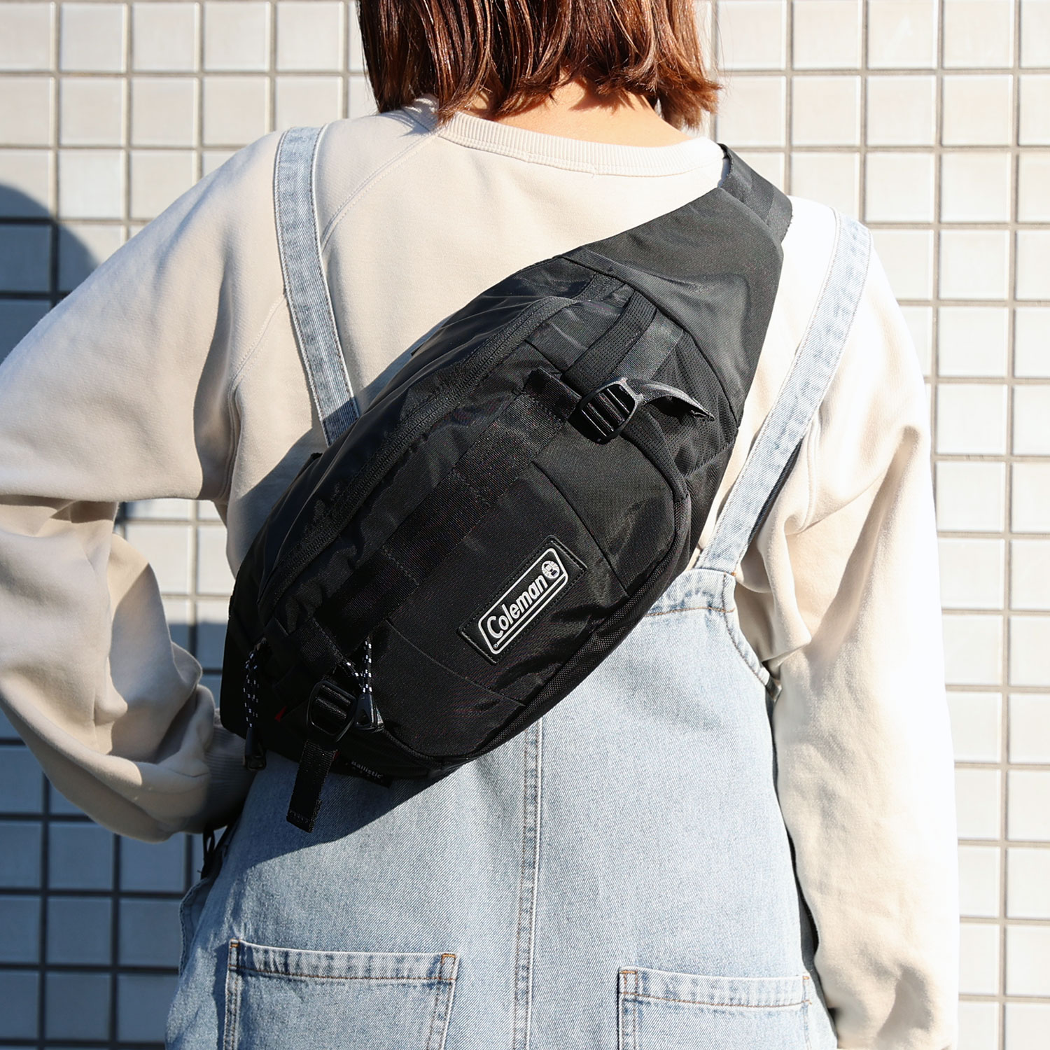 エスリア ウエストバッグ（ブラック）