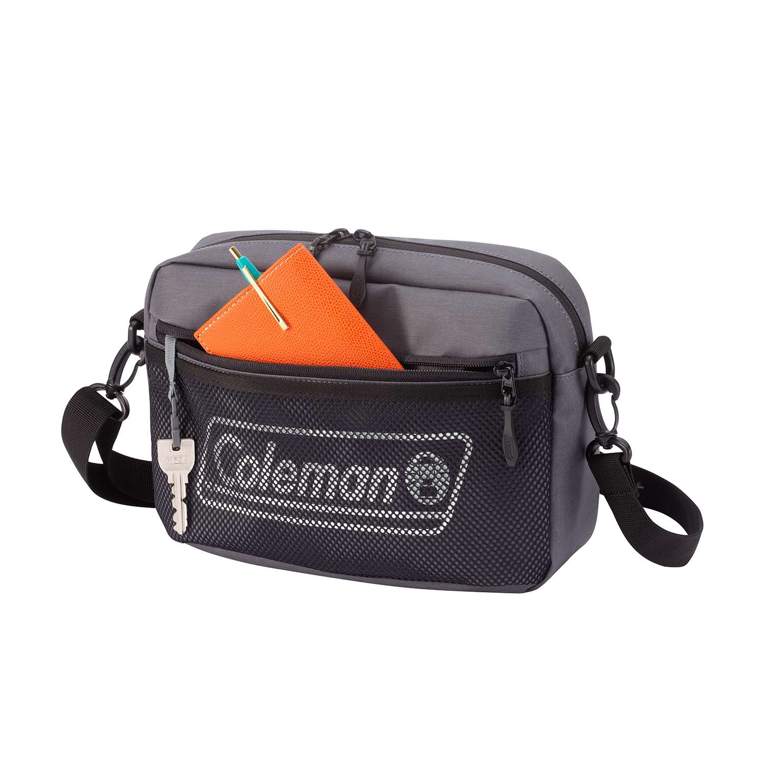 シールドショルダーポーチ（ヘザーブラック）