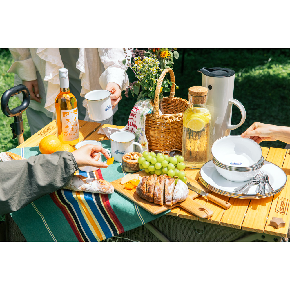 アウトドアワゴンウッドロールテーブル