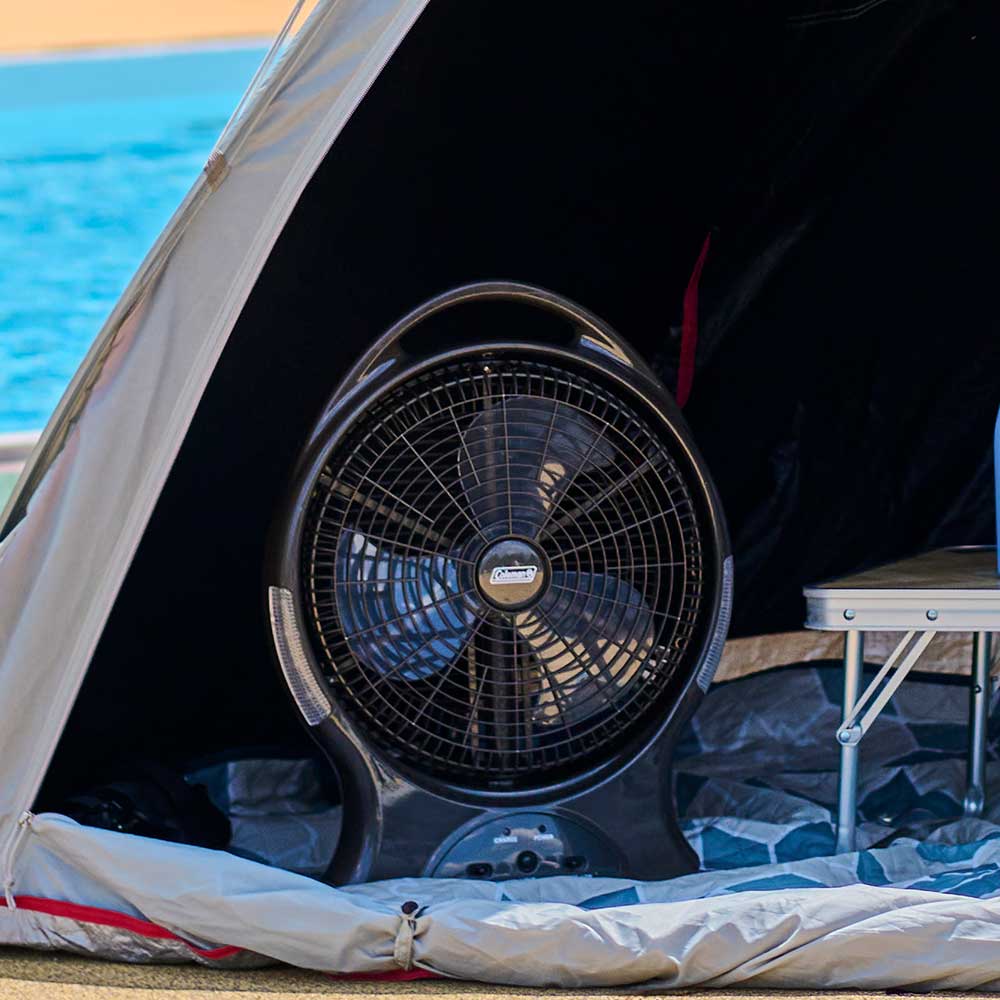 アウトドアリチャージャブルファン