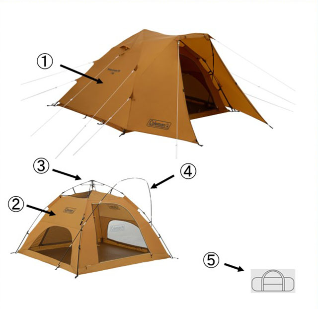 インスタントアップドーム / 240用フロントポール