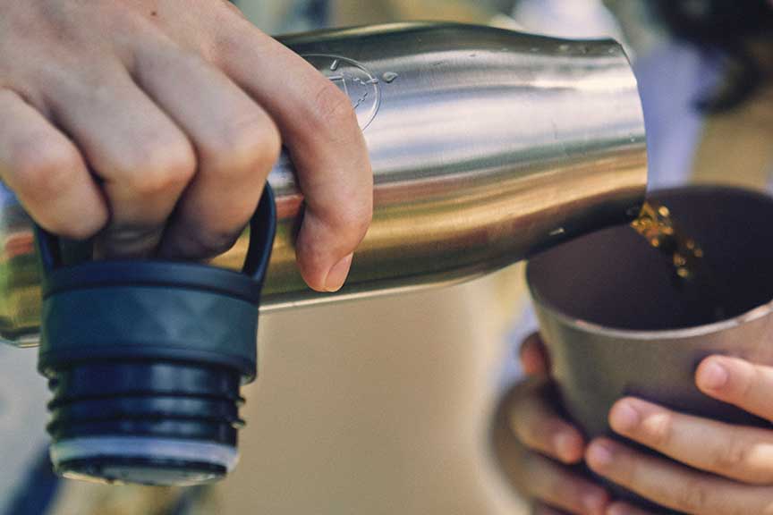 ダブルステンレスボトル350(ブラック)