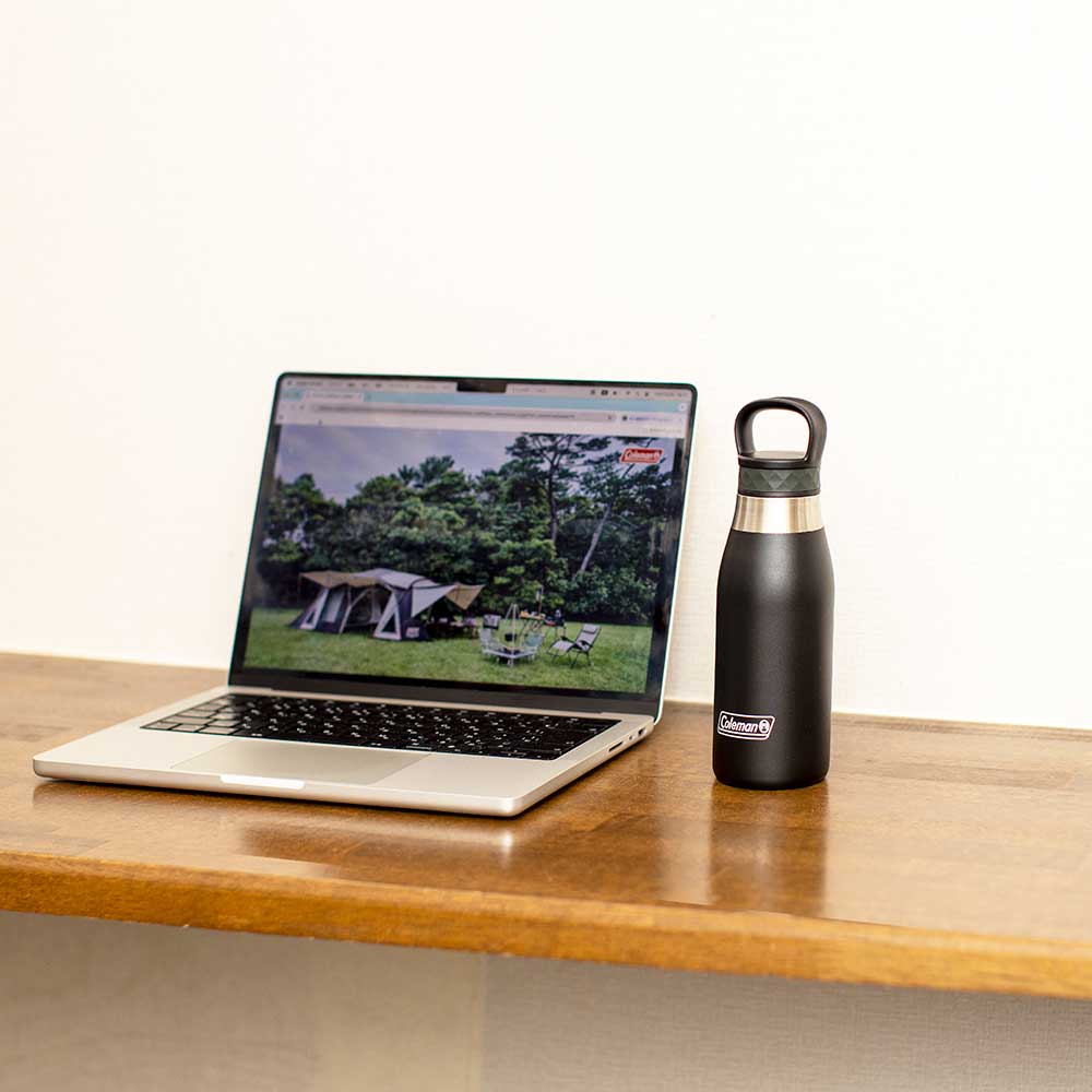 ダブルステンレスボトル350(ブラック)