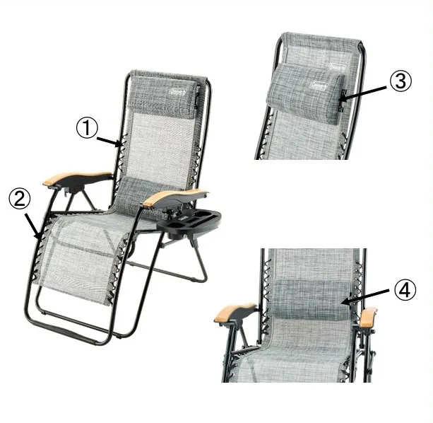 インフィニティーチェア エアー（ヘザーグレー）ヘッドレスト