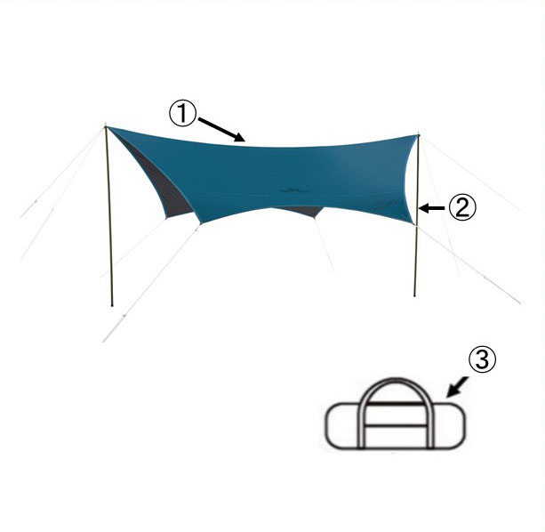 レインカームヘキサライトDRメインポール