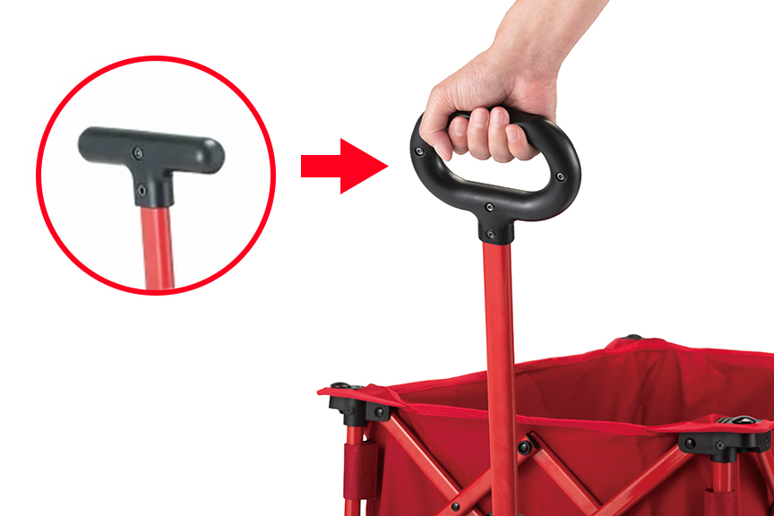 握りやすい「オーバルハンドル」採用