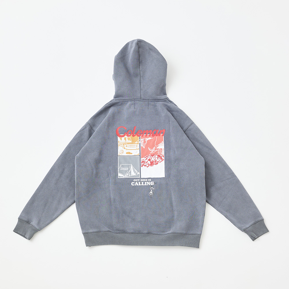 フーディー コラージュ（チャコール）