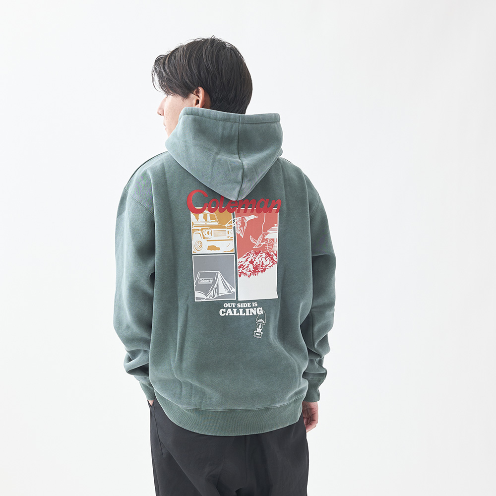 フーディー コラージュ（グリーン）