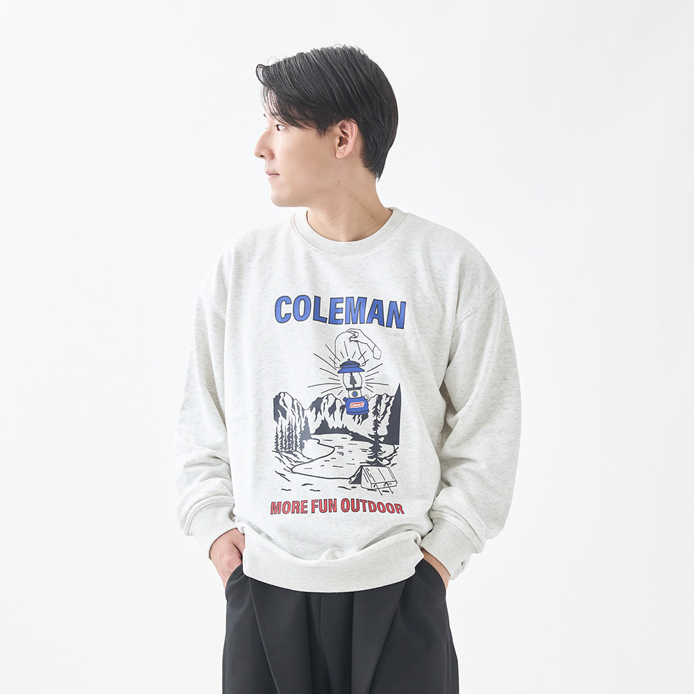 スウェットクルー ランタン（ライトグレー）