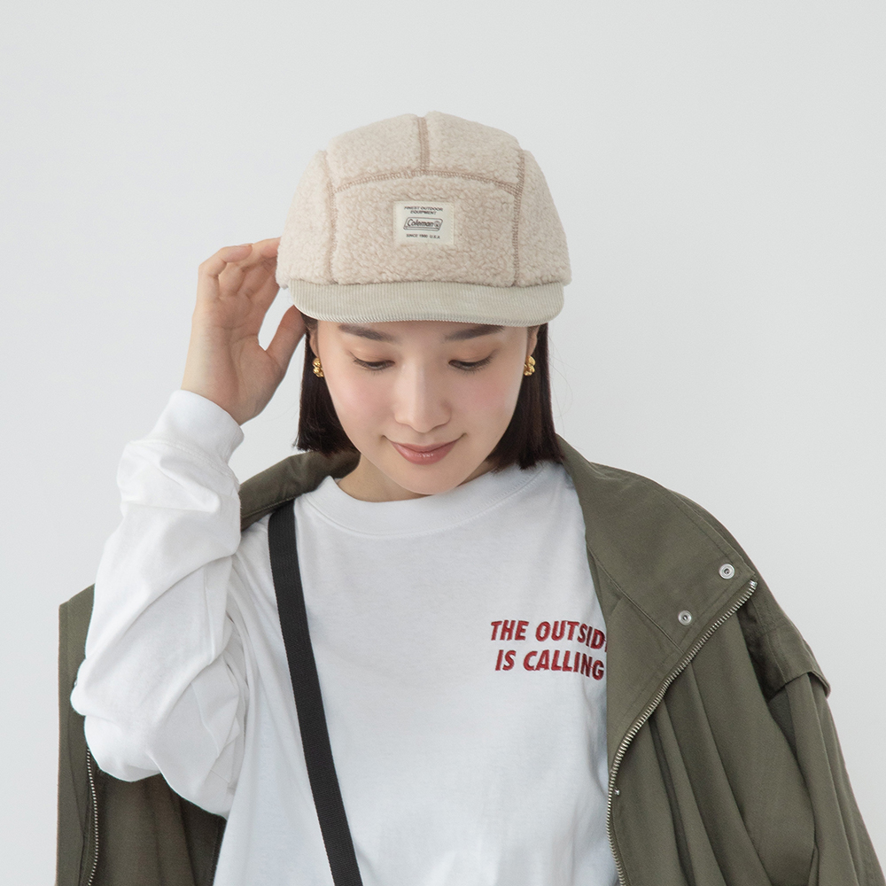 ジェットキャップ コーデュロイ（アイボリー）