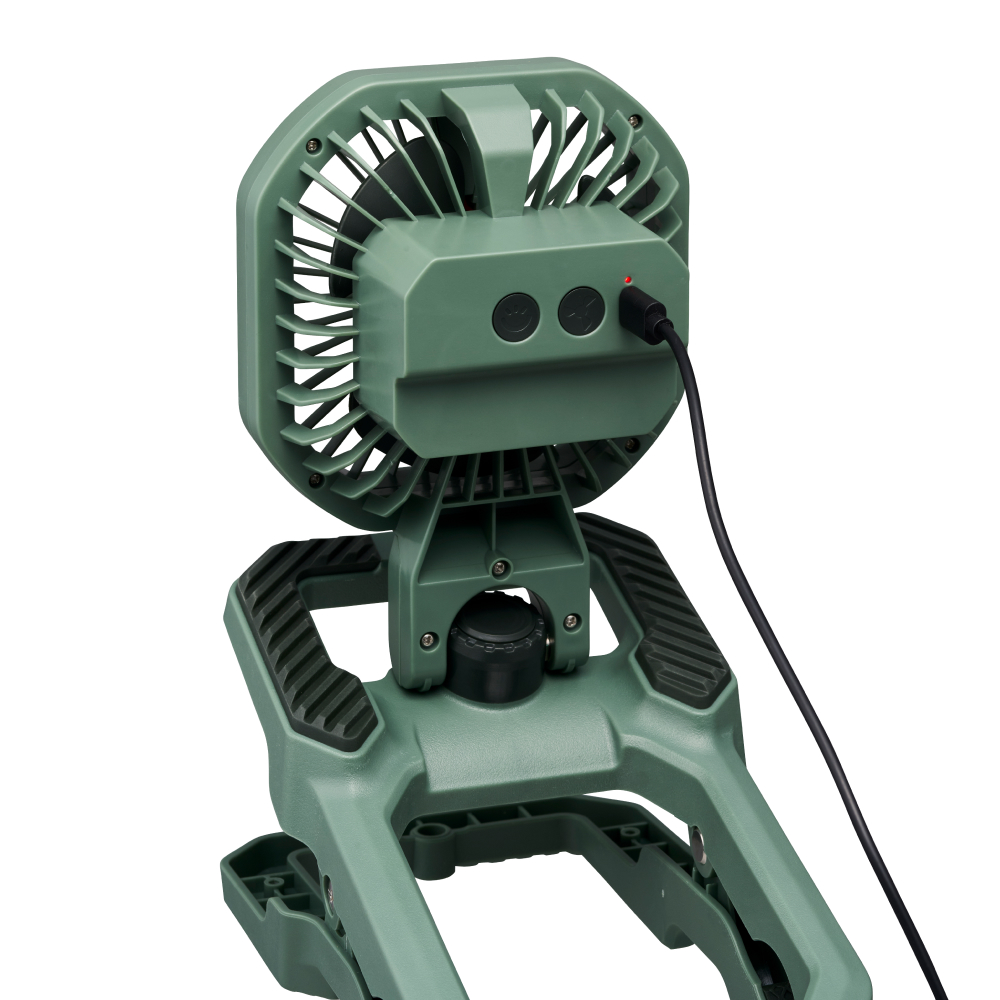 アウトドアクリップライトファン（グリーン）