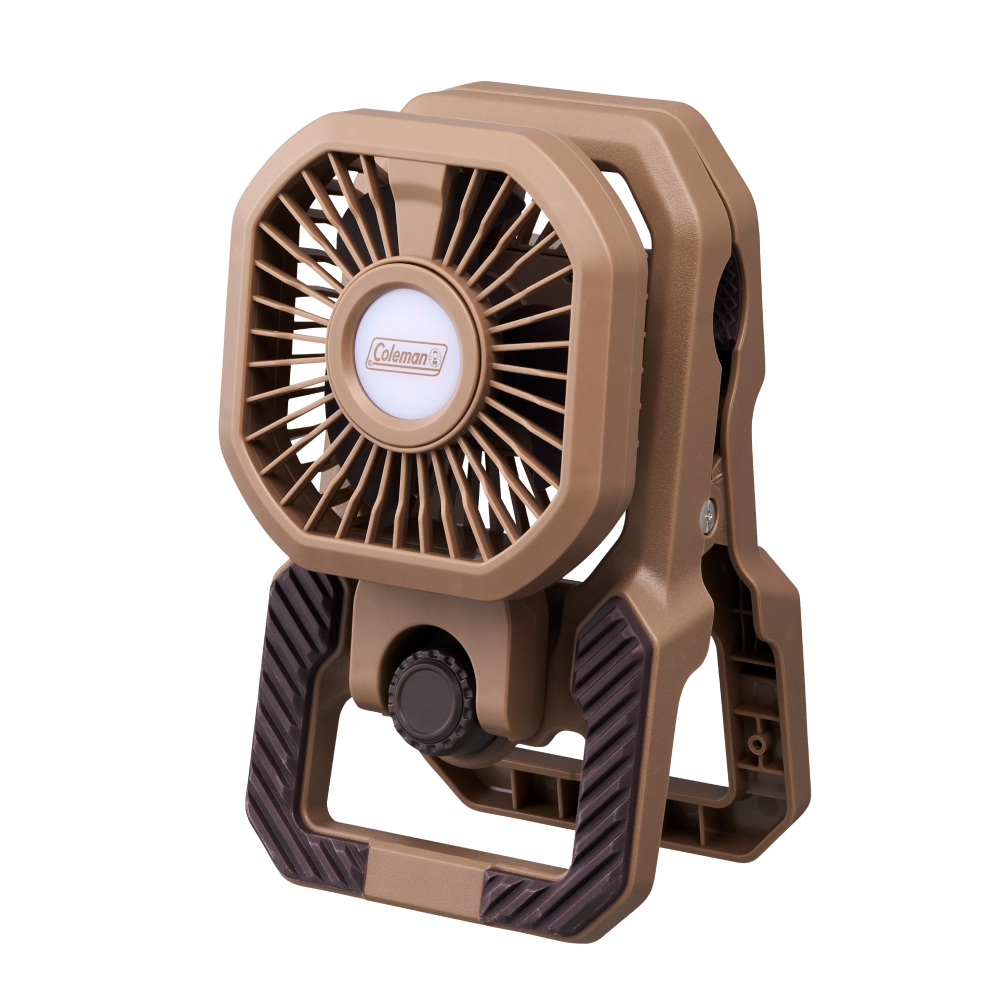 アウトドアクリップライトファン（ブラウン）