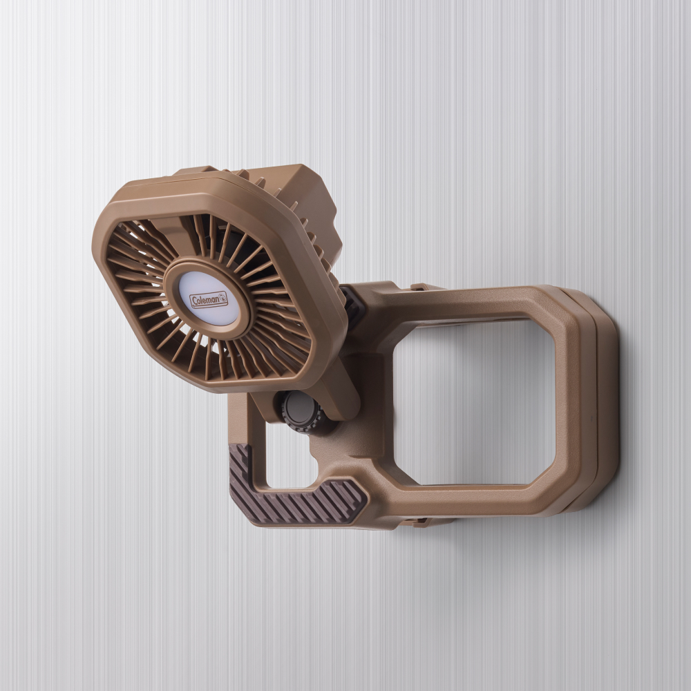アウトドアクリップライトファン（ブラウン）