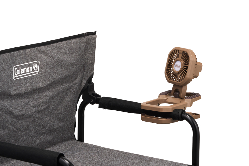 アウトドアクリップライトファン（ブラウン）