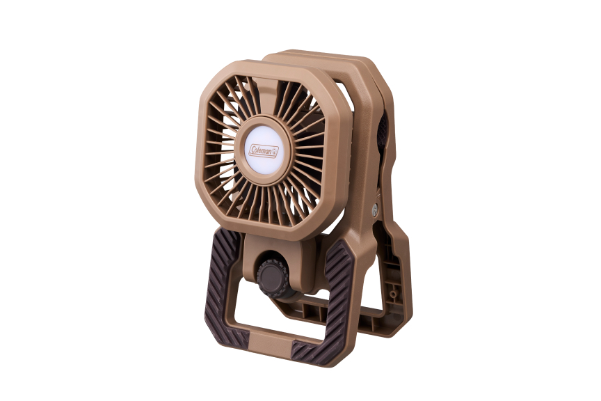 アウトドアクリップライトファン（ブラウン）