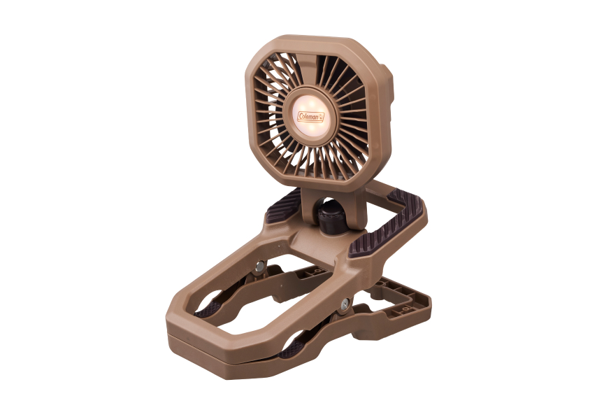 アウトドアクリップライトファン（ブラウン）