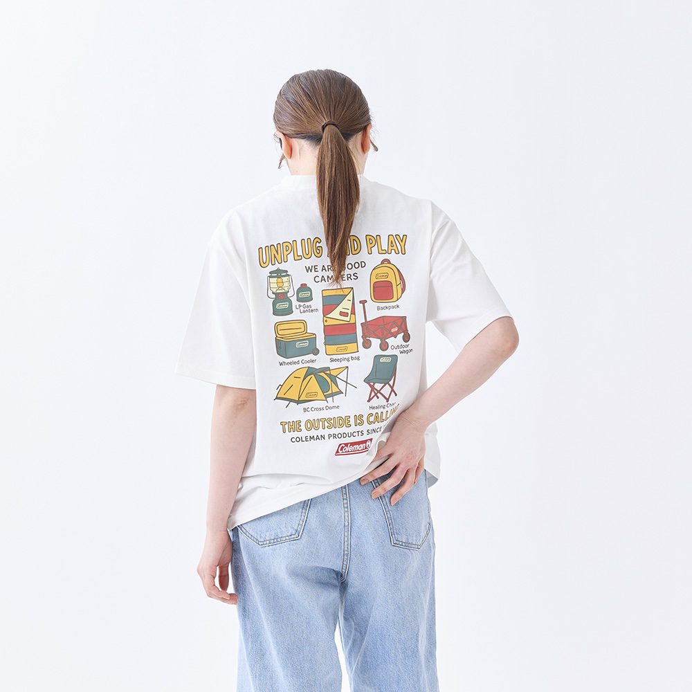 Tシャツ ギアプリント（ホワイト）