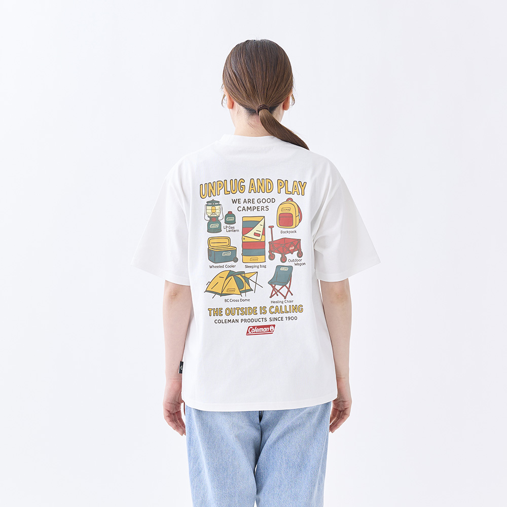 Tシャツ ギアプリント（ホワイト）