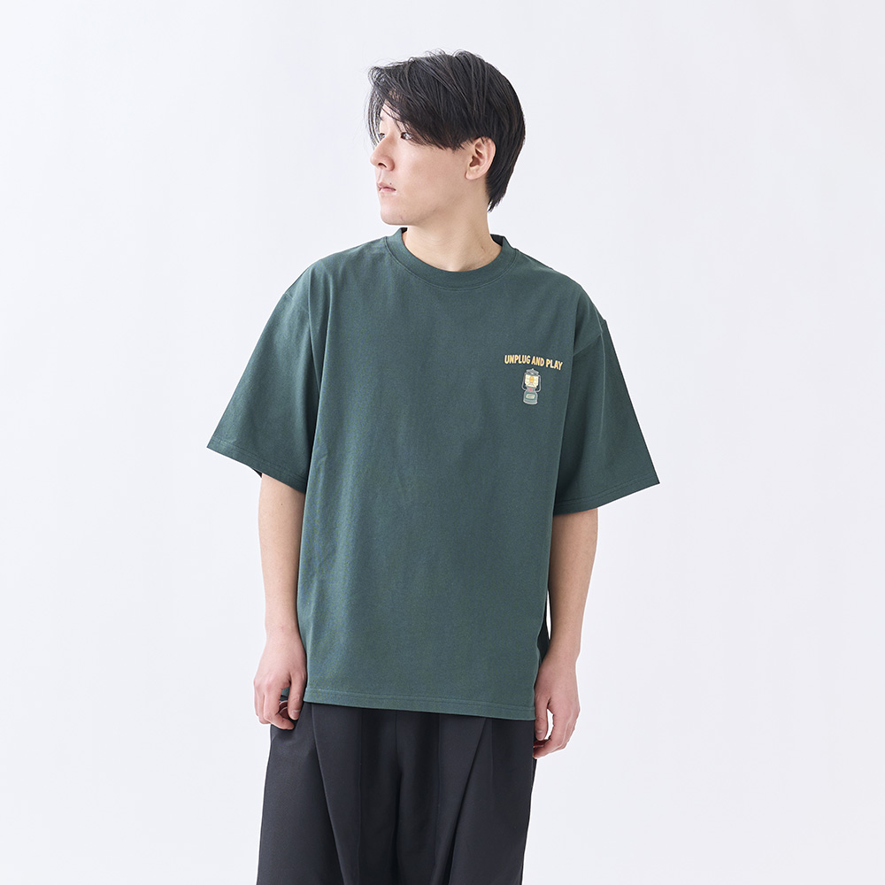 Tシャツ ギアプリント（グリーン）