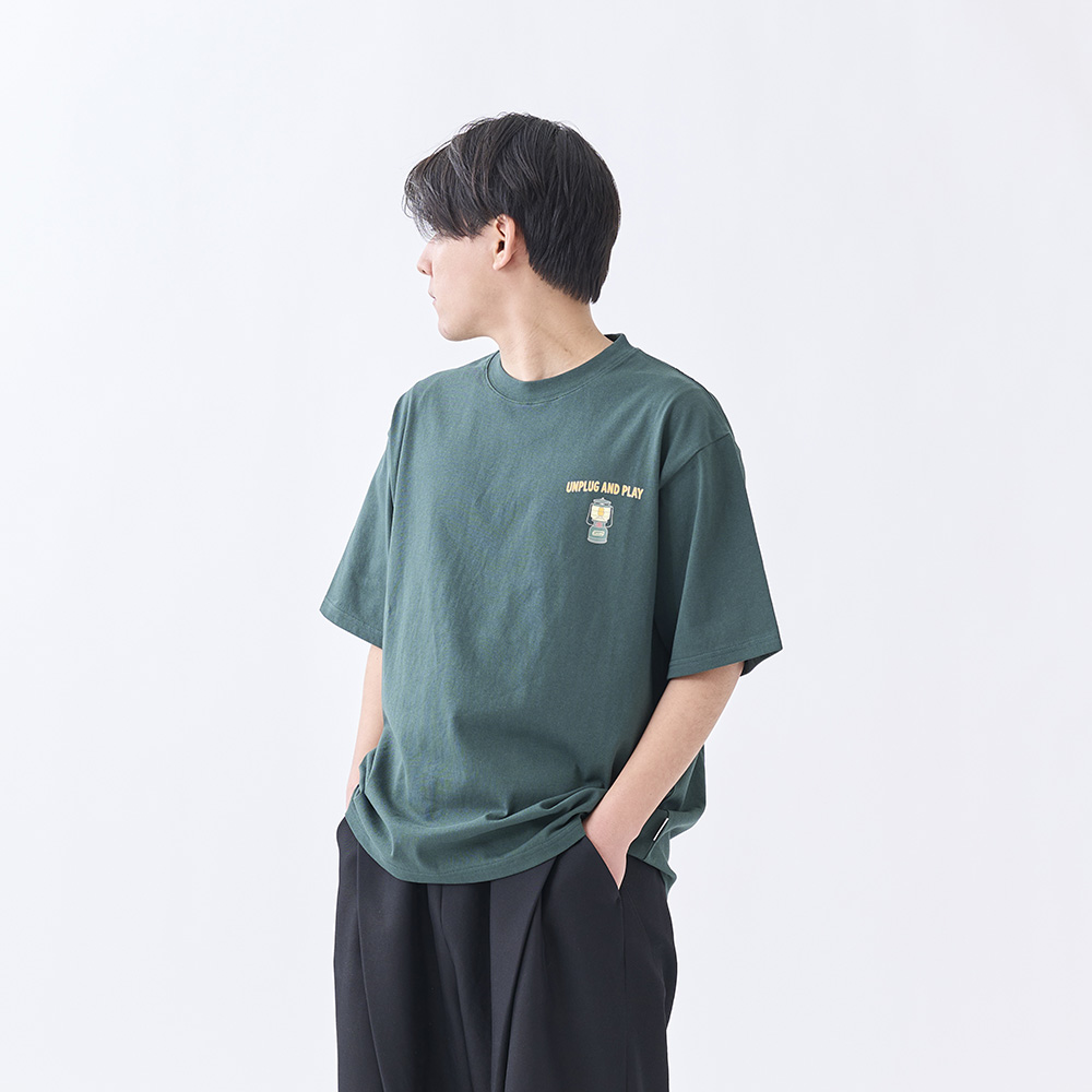 Tシャツ ギアプリント（グリーン）