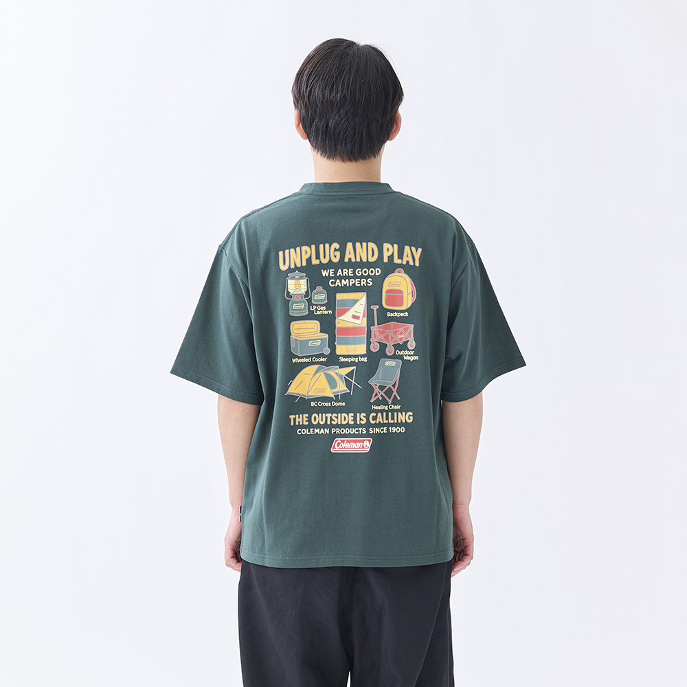 Tシャツ ギアプリント（グリーン）
