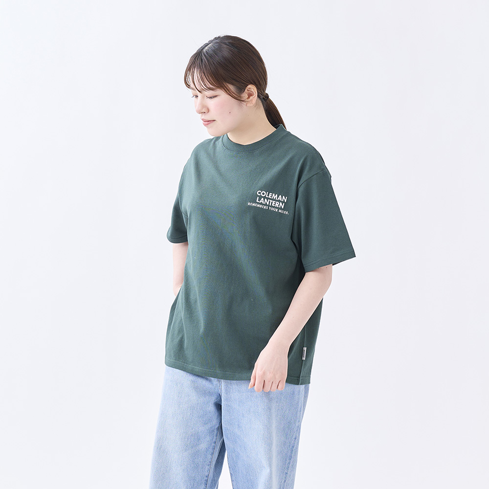 Tシャツ ポップアートプリント（グリーン）