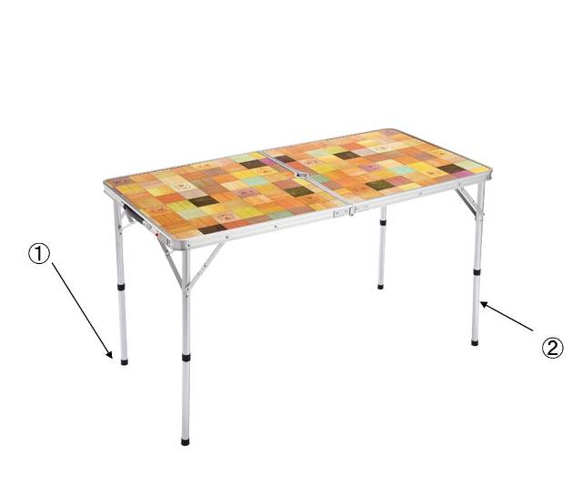 テーブル用脚　（ナチュラルモザイク　三折りBBQテーブル）