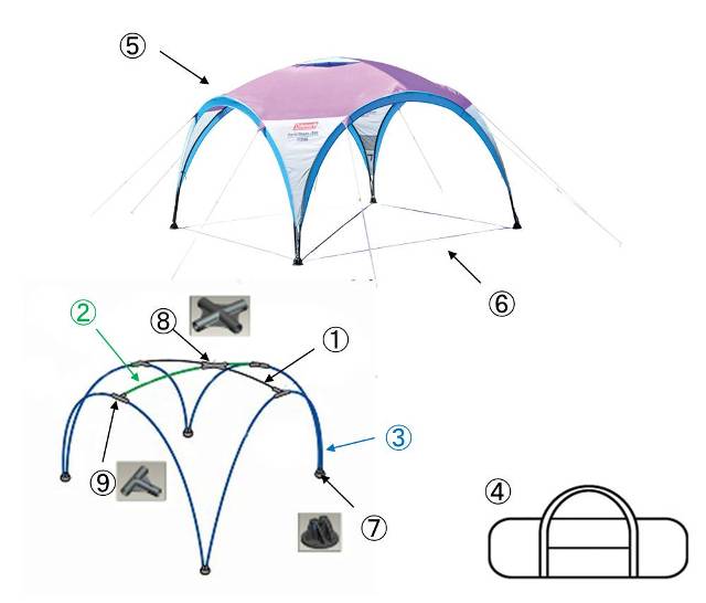 パーティーシェード/300 (パープル)用シェードスキン