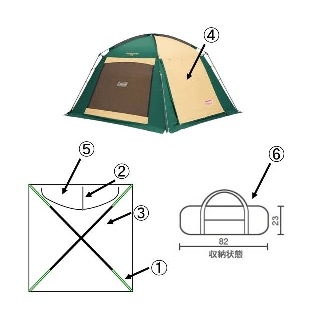 スクリーンキャノピージョイントタープⅢ用タープスキン