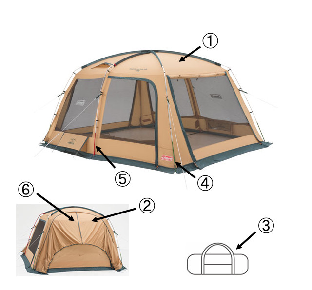タフスクリーンタープ/400用メインポール（1本入り）