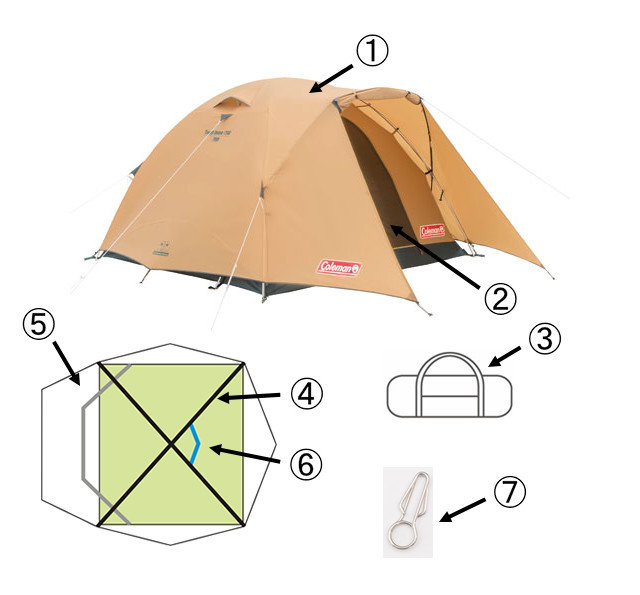 タフドーム/240用メインポール（1本入り）