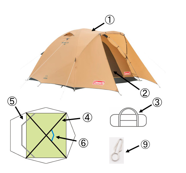 タフドーム/2725用インナーテント