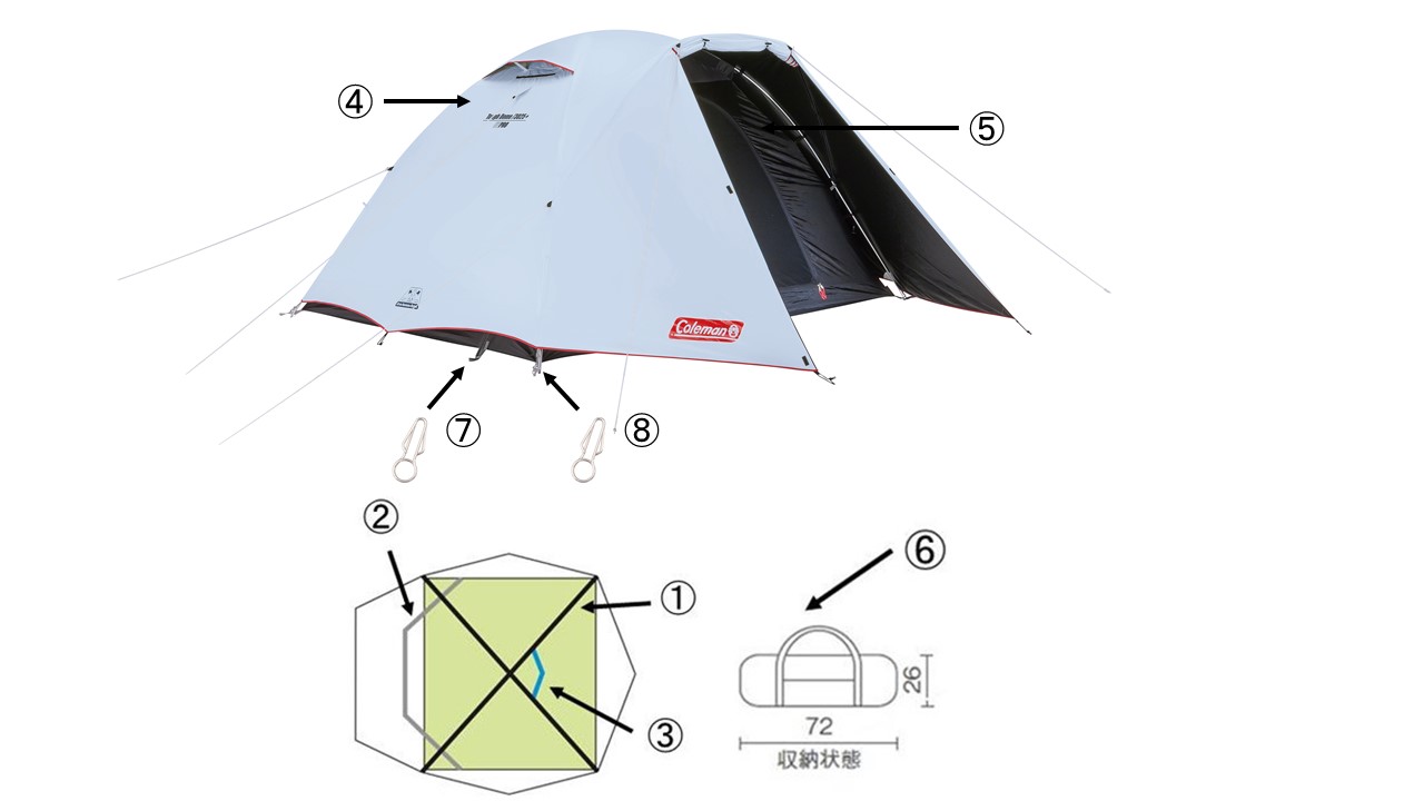 タフドーム/3025+用　キャリーバッグ