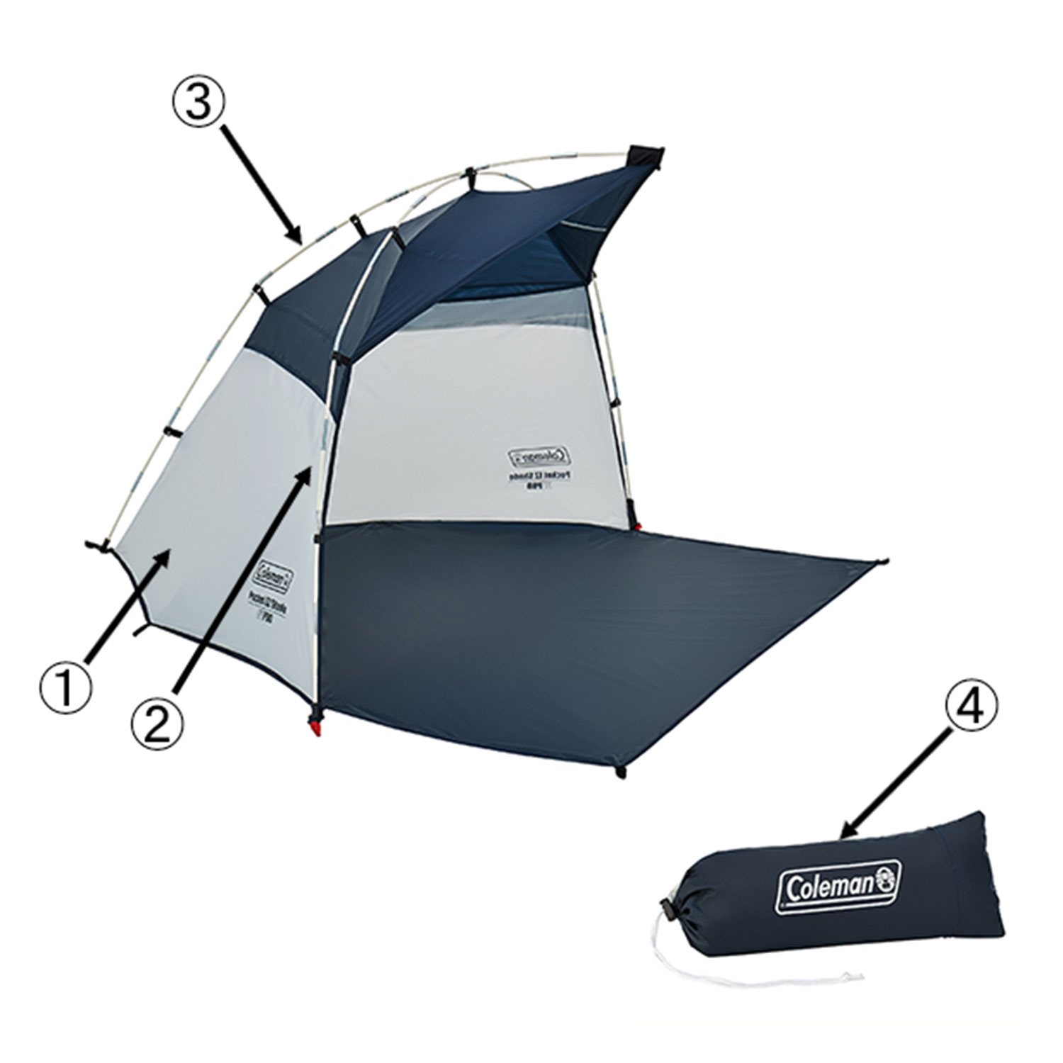 ポケットＥＺシェード用ポール（ルーフ）