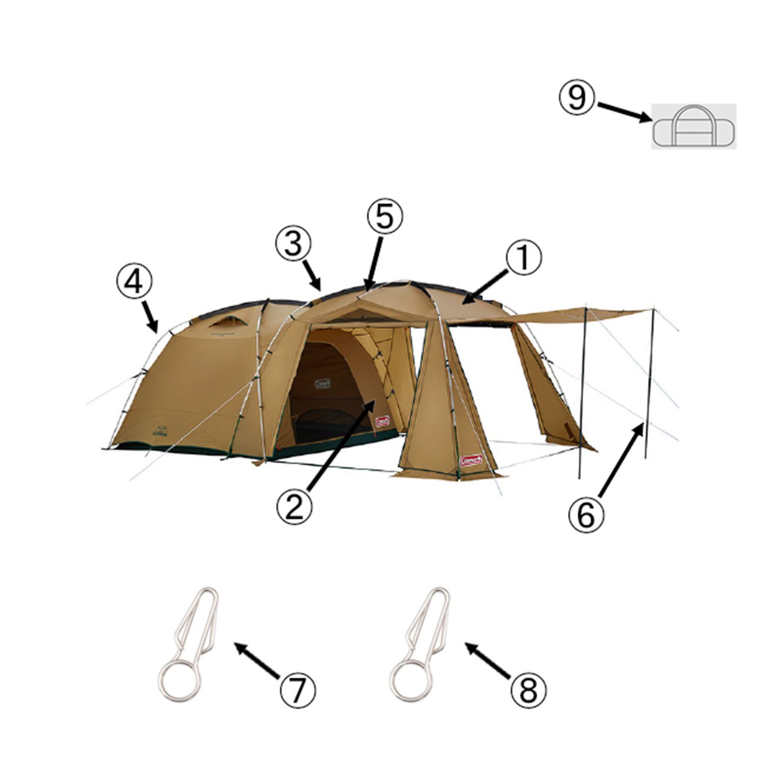 タフスクリーン２ルームハウス/ＭＤＸ用キャリーケース