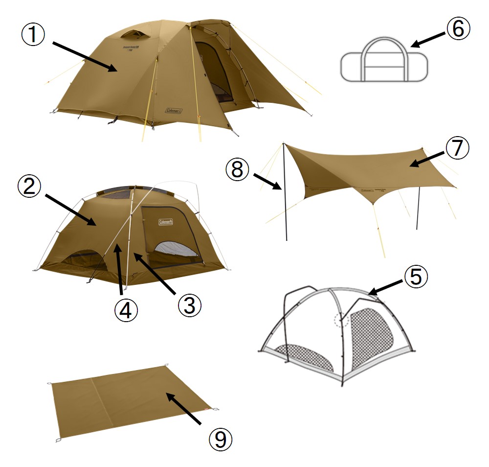 コンパクトドーム/LDXスタートパッケージ用フロントポール